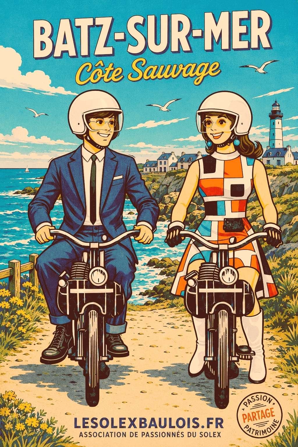 Le solex baulois balade sur la cote sauvage