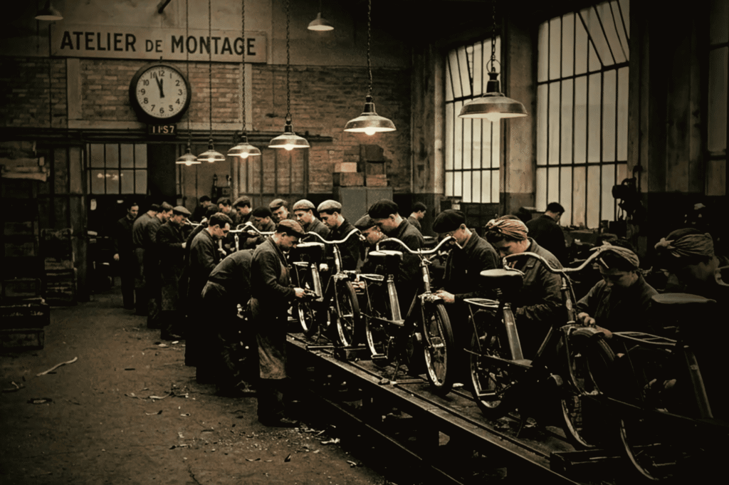 Le Solex Baulois atelier montage solex